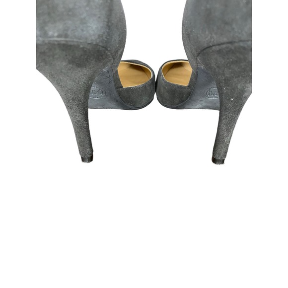 Michael Michael Kors Women's Suede Leather D'Orsay Stiletto Heel Shoes Gray 7M - Picture 3 of 7